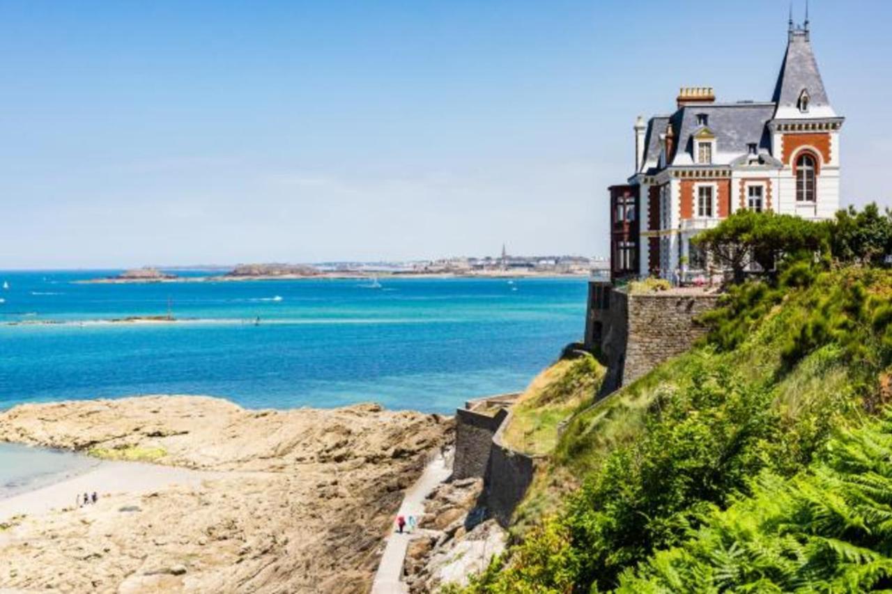 L'Ecume - Studio Moderne Avec Grand Balcon Et Place De Parking Appartement Dinard Buitenkant foto